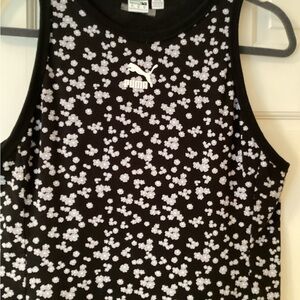 Puma Black and Blue/White Floral Tank Dress